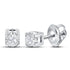 Diamond Solitaire Screwback Earrings