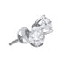 14K White Gold Round Diamond Solitaire Stud Earrings 1/2 Cttw