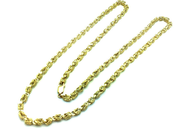 10K Yellow Gold Hollow Turkish Chain 6MM