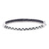 14K White Gold Round Black Diamond Bangle Bracelet 1-1/2 Cttw