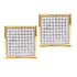 10K Yellow Gold Round Pave-set Diamond Square Cluster Earrings 1/2 Cttw - Gold Americas