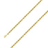 925 Sterling Silver 5mm Yellow Gold Plated Rope Chain Size- 8" - Gold Americas