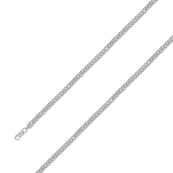 925 Sterling Silver 6mm Rhodium Plated Miami Cuban Chain Size- 8" - Gold Americas