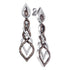 10K White Gold Cognac-brown Color Enhanced Diamond Dangle Earrings 1-1/2 Cttw - Gold Americas