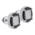 Sterling Silver Mens Round Black Color Enhanced Diamond Circle Cluster Earrings  Cttw - Gold Americas